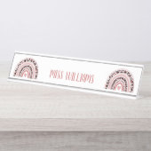 Rainbow-Aufwertung des Lehrers Lange Schreibtisch Schreibtischnamensplakette (Vorderseite )