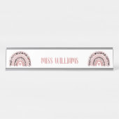 Rainbow-Aufwertung des Lehrers Lange Schreibtisch Schreibtischnamensplakette (Vorderseite )