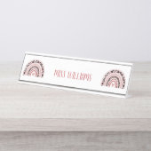 Rainbow-Aufwertung des Lehrers Schreibtischnamensplakette (Vorderseite )