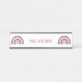 Rainbow-Aufwertung des Lehrers Schreibtischnamensplakette