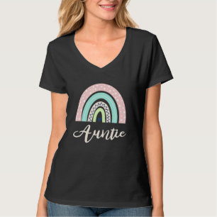 Rainbow Auntie Mütter Day Junge Mutter Leben Boho T-Shirt