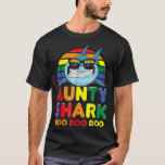 Rainbow Aunty Shark Sunglass Auntie Mother's Day T-Shirt<br><div class="desc">Rainbow Aunty Shark Sunglass Auntie Mother's Day</div>