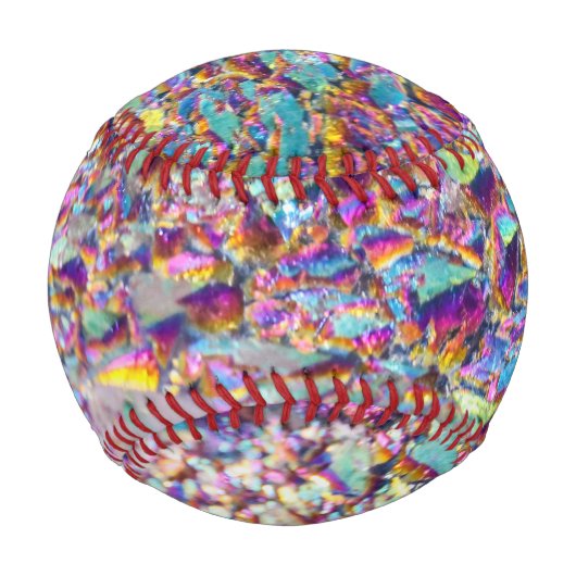Rainbow Aura Crystals Baseball (Vorderseite)