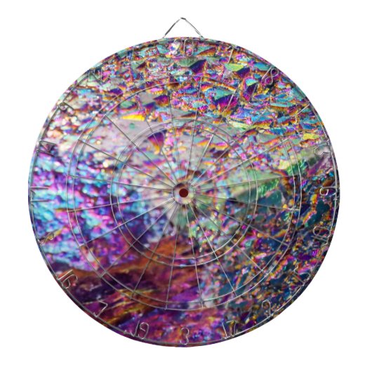 Rainbow Aura Crystals Dartscheibe (vorne)