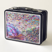 Rainbow Aura Crystals Metall Brotdose (Rückseite)