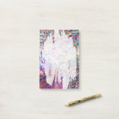 Rainbow Aura Crystals Paint Stroke Post-it Klebezettel (Auf Schreibtisch)