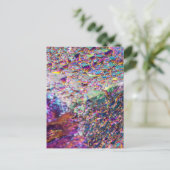 Rainbow Aura Crystals Postkarte (Stehend Vorderseite)