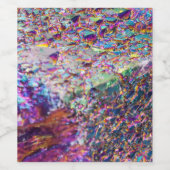 Rainbow Aura Crystals Weinetikett (Einzelnes Label)