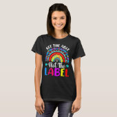 Rainbow Autism Awareness Puzzle Support Siehe Able T-Shirt (Vorne ganz)