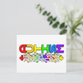 Rainbow Autism Puzzle Postkarte (Stehend Vorderseite)