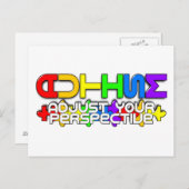 Rainbow Autism Puzzle Postkarte (Vorne/Hinten)