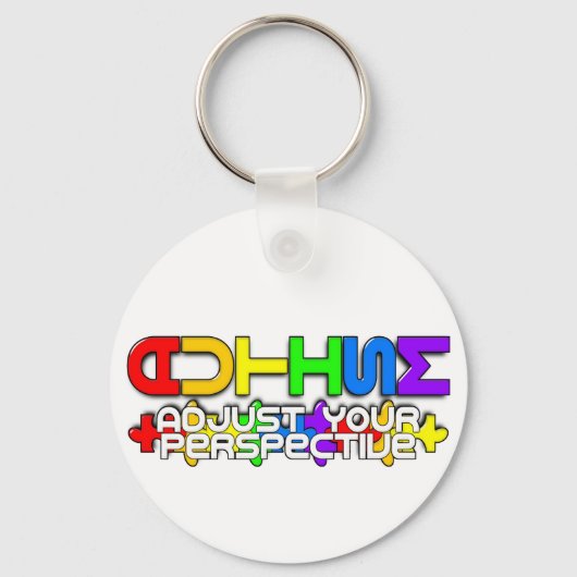 Rainbow Autism Puzzle Schlüsselanhänger (Vorderseite)