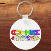 Rainbow Autism Puzzle Schlüsselanhänger (Vorderseite)