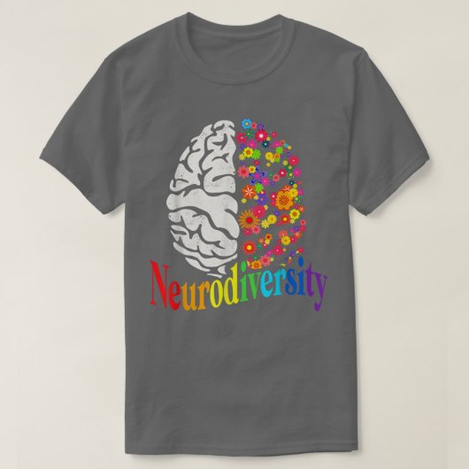 Rainbow Autisspectrum ASD ADHD T-Shirt (Design vorne)