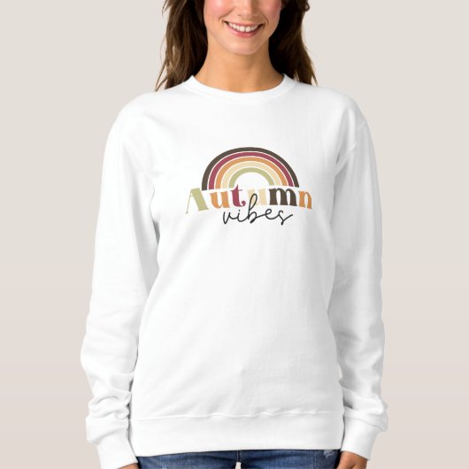 Rainbow Autumn Vibe Sweatshirt (Vorderseite)
