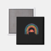 Rainbow Awareness AlVintag Magnet (Vorderseite/Rückseite)