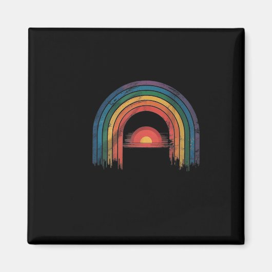 Rainbow Awareness AlVintag Magnet (Vorne)