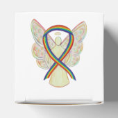 Rainbow Awareness Ribbon Angel Gastgeschenk Box Geschenkschachtel (Oben)