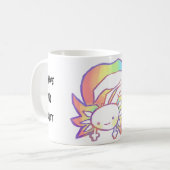 Rainbow Axolotl Alberne Niedliche Neueste Tasse (Vorderseite Links)