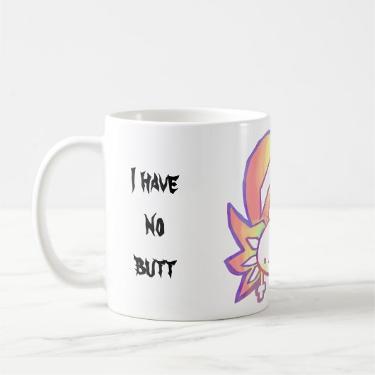 Rainbow Axolotl Alberne Niedliche Neueste Tasse (Links)