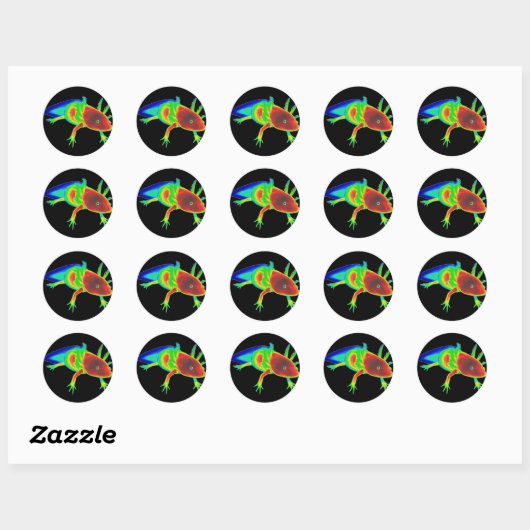 Rainbow Axolotl Stickers (Blatt)