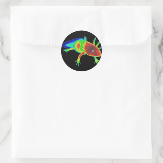Rainbow Axolotl Stickers (Tasche)