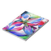 Rainbow Azalea Blume Original Aquarellmalerei Notizblock (Rotiert)