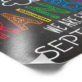 Rainbow Baby Announcement Foto Prop Sign, 11 x 14 (Ecke)