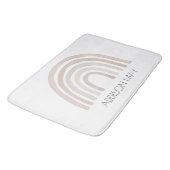 Rainbow Baby bathmat, boho name Badmatte für Kinde Badematte (Schrägansicht)