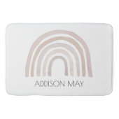 Rainbow Baby bathmat, boho name Badmatte für Kinde Badematte (Vorderseite)