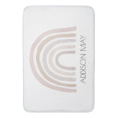 Rainbow Baby bathmat, boho name Badmatte für Kinde Badematte (Vorderseite Vertikal)