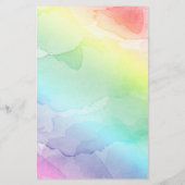 Rainbow Baby Bingo Paper Game Card Flyer (Hinten)