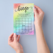 Rainbow Baby Bingo Paper Game Card Flyer (Handgriff)