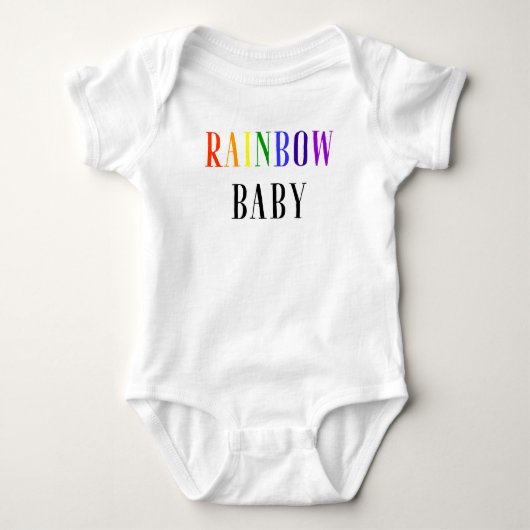 Rainbow Baby Bodysuit Strampler (Vorderseite)