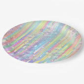 Rainbow Baby Boy Baby Dusche Pappteller (Schrägansicht)