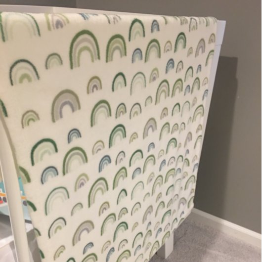 Rainbow Baby Boy Green, Blue, Grau, Fleecedecke