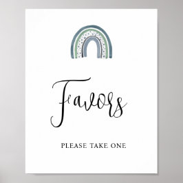 Rainbow Baby Boy Lieblings Baby Dusche Schild