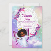 Rainbow Baby Butterfly Danke Karte (Vorderseite)