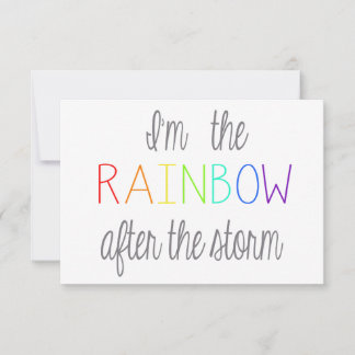 Rainbow Baby Card *Personalisieren*