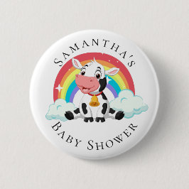 Rainbow Baby Cow Baby Showknopf Button