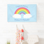 Rainbow Baby Dusche Banner (Insitu)