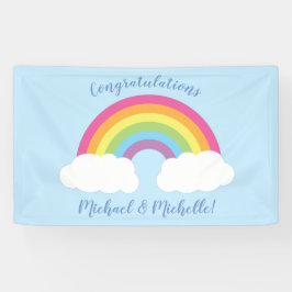 Rainbow Baby Dusche Banner