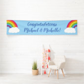 Rainbow Baby Dusche Banner (Insitu)