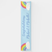 Rainbow Baby Dusche Banner (Vertikal)