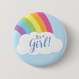 Rainbow Baby Dusche Button