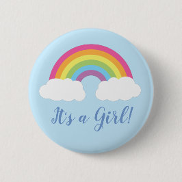 Rainbow Baby Dusche Button