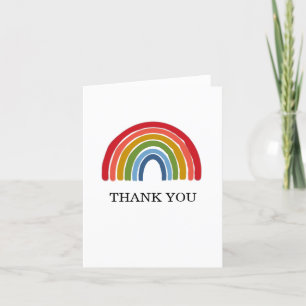 Rainbow Baby Dusche Dankeskarte
