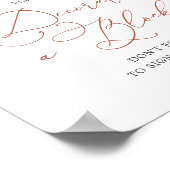 Rainbow Baby Dusche Dekorieren ein Blockzeichen Poster (Ecke)