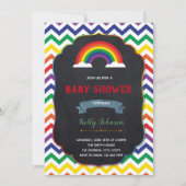 Rainbow Baby Dusche Einladung (Vorderseite)