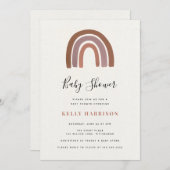 Rainbow Baby Dusche Einladung (Vorne/Hinten)